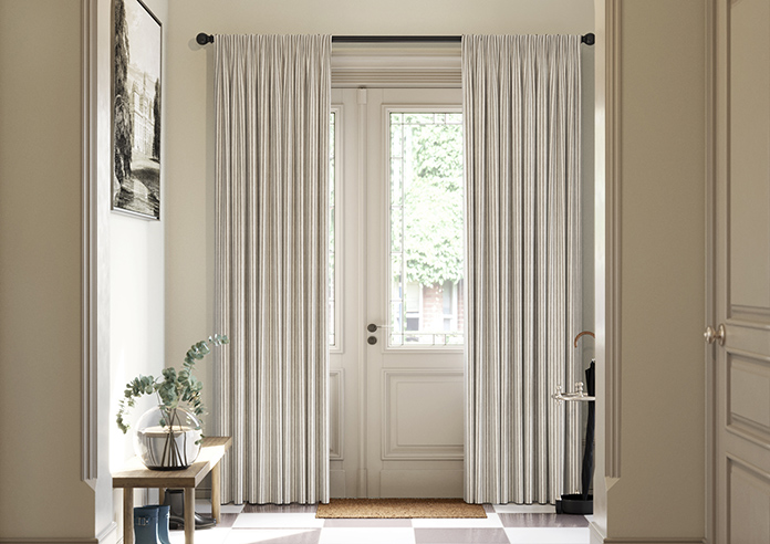Emily Bond Oscar Stripe, Smoke - Made to Measure Curtains - Image 3